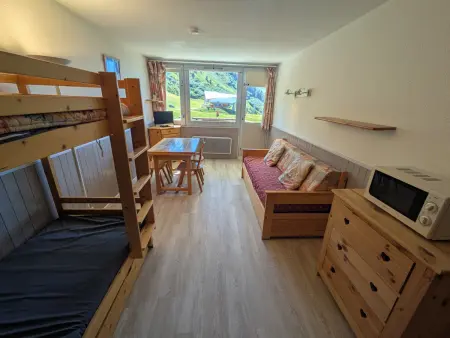 Studio 26m² vue pistes - Plagne Aime 2000 : photo 3