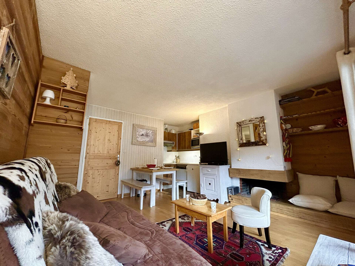 Studio cabine à Méribel, 4 personnes, terrasse sud, parking privé, casier à skis, lave-linge - Photo 6