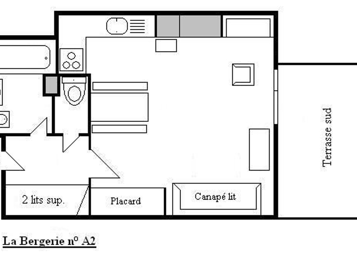 Studio cabine à Méribel, 4 personnes, terrasse sud, parking privé, casier à skis, lave-linge - Photo 11