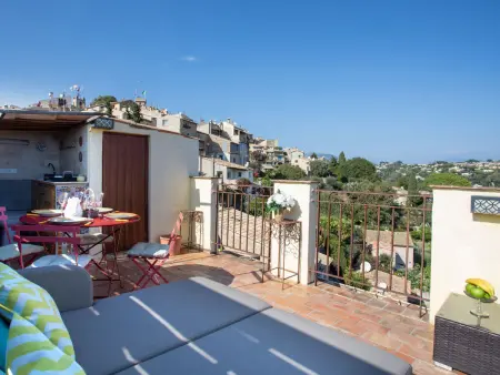 Apt 2 pièces vue mer à Cagnes-sur-Mer, terrasse sud : photo 20