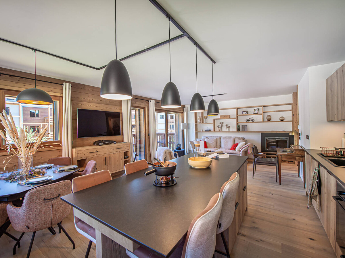 Appartement chic alpin 3 chambres avec balcon à Megève - Photo 3