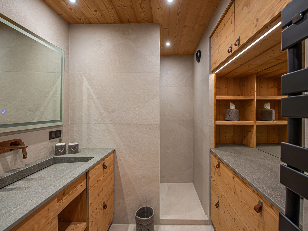 Appartement chic alpin 3 chambres avec balcon à Megève - Photo 8