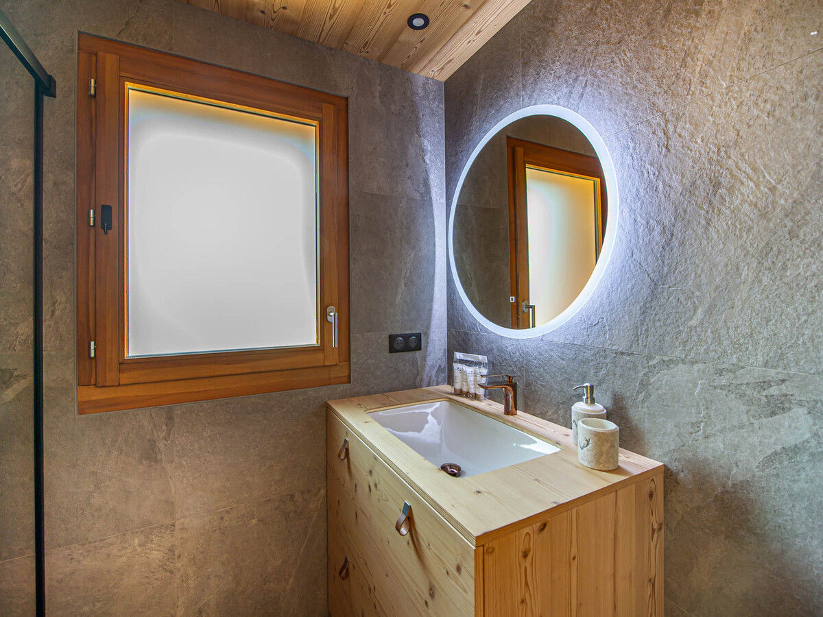 Appartement chic alpin 3 chambres avec balcon à Megève - Photo 10