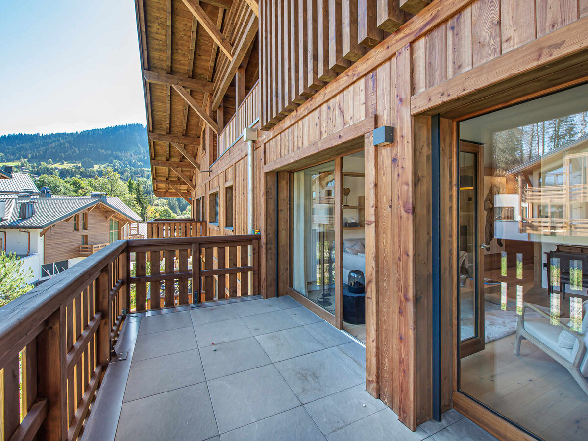 Appartement chic alpin 3 chambres avec balcon à Megève - Photo 12