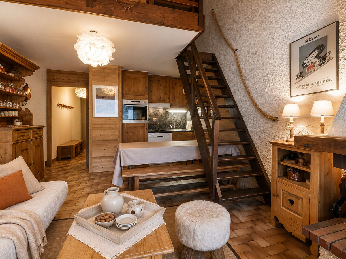 Aigles Penez, appartement 55 m² centre La Clusaz, skis aux pieds - Photo 2