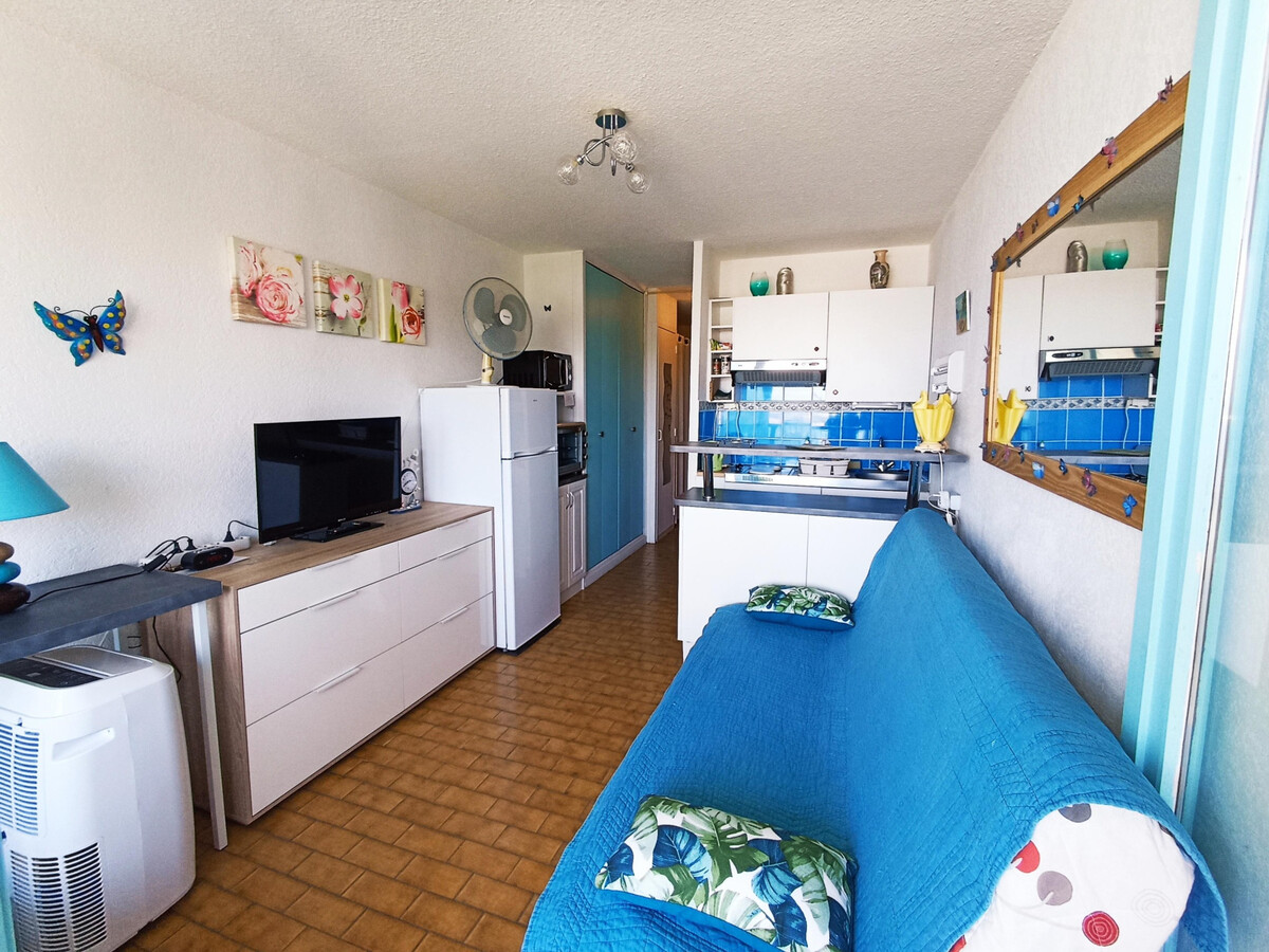 Studio cabine climatisé face plage, parking privé à Sète - Photo 2