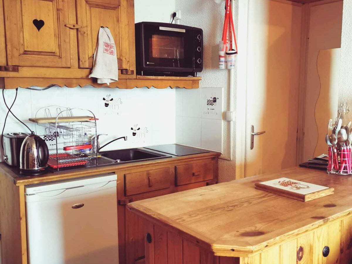 Studio cabine 4 pers aux pieds des pistes aux Menuires - Photo 3