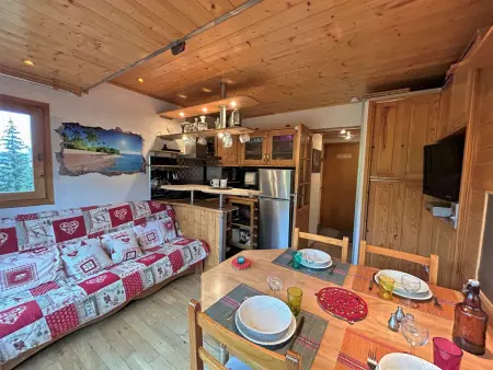 Location appartement à Méribel, Studio 4 pers, proximité commerces et pistes, parking, terrasse Ouest, piscine lété - Méribel