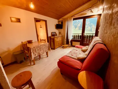Location appartement à La Clusaz, Appartement cosy 4 pers. avec balcon et vue à La Clusaz