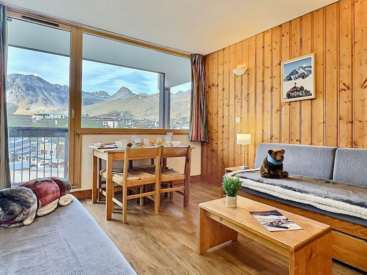 Studio 4 pers, balcon Sud et parking couvert à Tignes - Photo 1