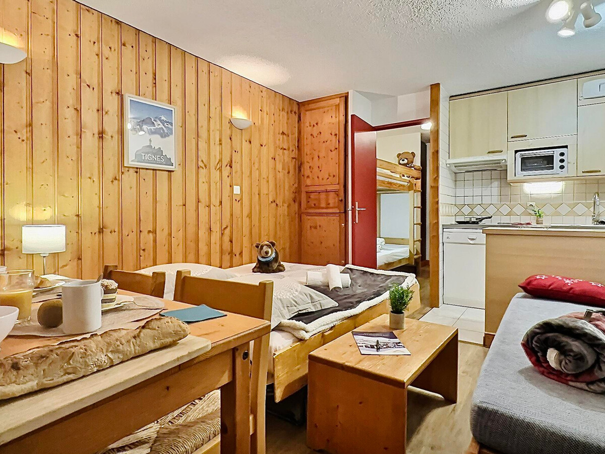 Studio 4 pers, balcon Sud et parking couvert à Tignes - Photo 13