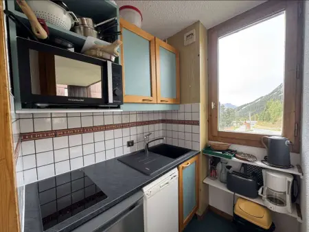 Studio au pied des pistes à Belle Plagne, animaux admis, 4 pers. : photo 6
