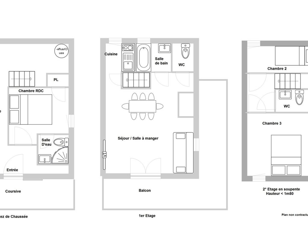 Appartement duplex 6 pers, garage privé, Crest-Voland - Photo 3