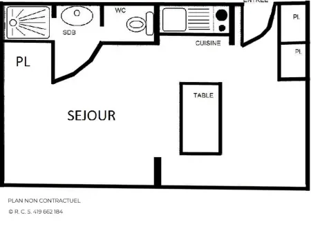Studio rénové 4 pers. aux Menuires, pistes à 100 m, animaux admis : photo 9