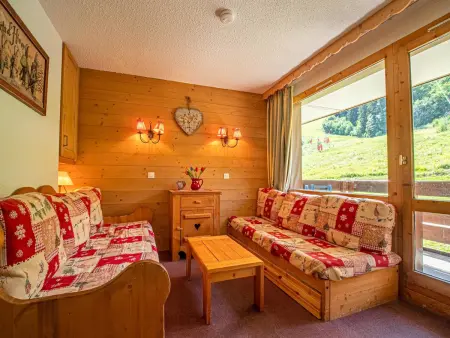 Location appartement à Valmorel, Valmorel : Studio rénové, balcon sud, proche pistes et ESF