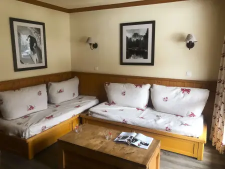 Location appartement à Les Avanchers Valmorel, Charmant 3 pièces, proche pistes et commerces, 6 pers, ascenseur, 2 sdb, parking couvert