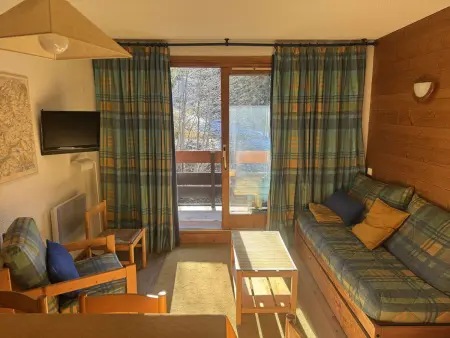 Location appartement à Les Avanchers Valmorel, Agréable 3 pièces, 3 étoiles, 6 pers., proche pistes et commerces, balcon et cuisine équipée