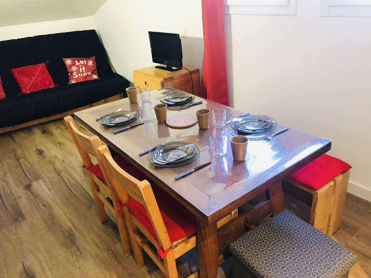 Studio 4 pers aux Avanchers-Valmorel, pied des pistes - Photo 4