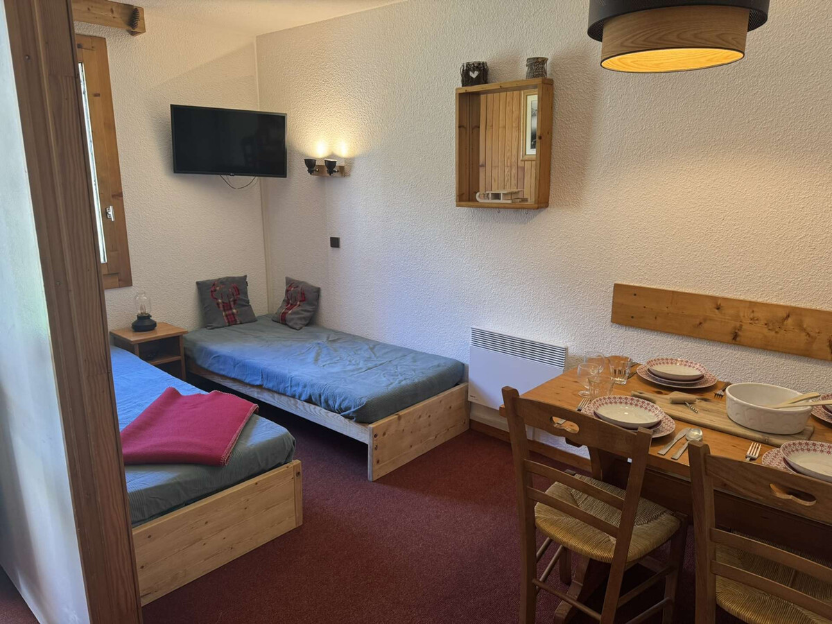 Studio 4 pers divisible, terrasse plein sud aux Avanchers-Valmorel - Photo 1
