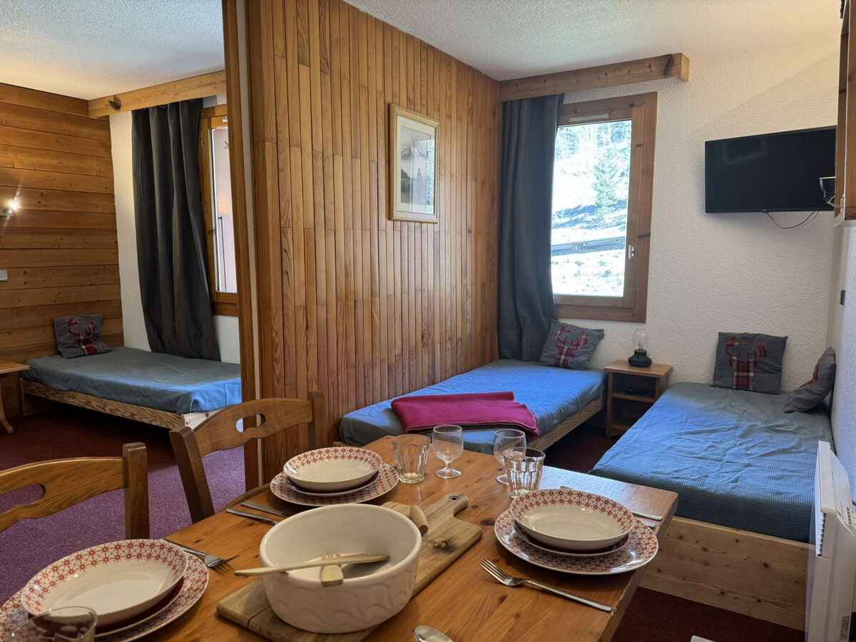 Studio 4 pers divisible, terrasse plein sud aux Avanchers-Valmorel - Photo 5