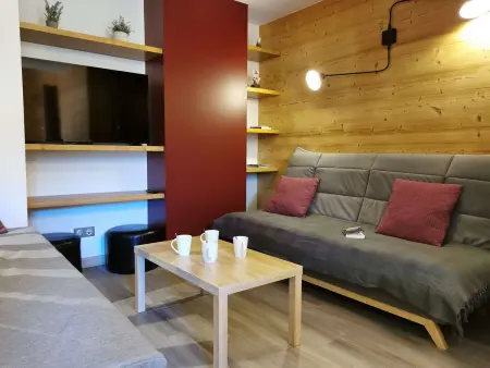 Location appartement à Les Avanchers Valmorel, Triplex 3* à Valmorel - 9 pers, 3 chambres, pieds des pistes, moderne et équipé