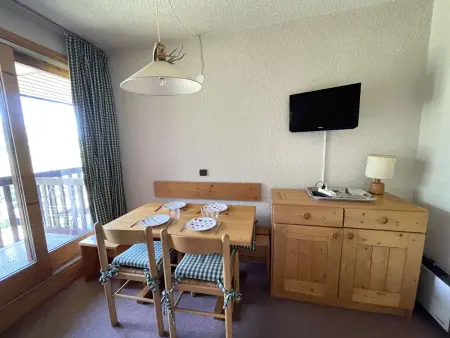 Location appartement à Les Avanchers Valmorel, 2 pièces cosy au pied des pistes, 4 pers, balcon, ESF à côté