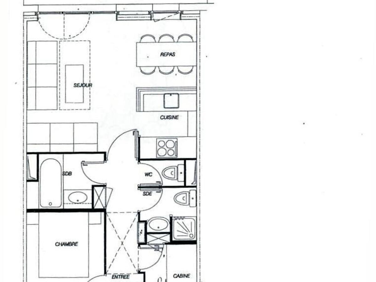 Appartement 2 pièces+cabine 6 pers, 2 min des pistes - Photo 9