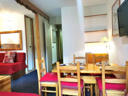 Location appartement à Les Avanchers Valmorel, Appartement 42m² Skis aux Pieds avec Terrasse - 5 Min des Cours ESF, Club Piou Piou et Commerces