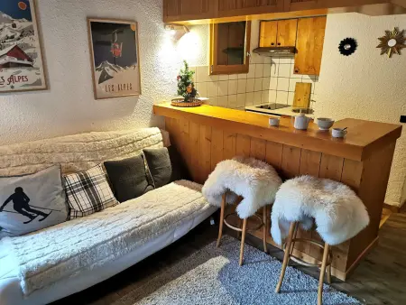 Location appartement à Les Avanchers Valmorel, Duplex 6 pers avec balcon, à 3 min des pistes, animaux acceptés