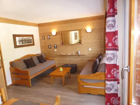 Location appartement à Les Avanchers Valmorel, Grand 2 pièces 3* - 6 pers, proche centre, avec grand balcon et casier à skis