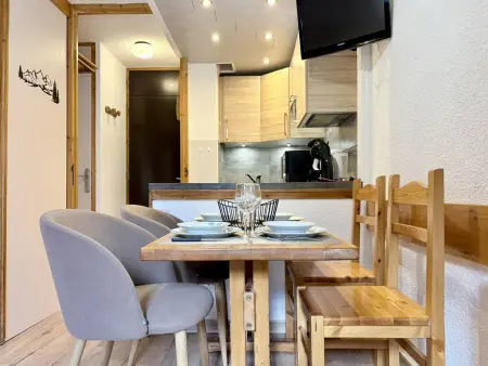 Studio 4 pers. divisible, 2 km des pistes, balcon : photo 2