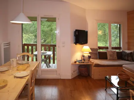 Duplex 7 pers. avec balcon sud-ouest aux Orres 1650 : photo 3