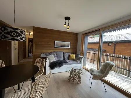 Location appartement à Les Carroz d'Arâches, Superbe appart 3P au pied des pistes, parking couvert, terrasse, WiFi - Les Carroz