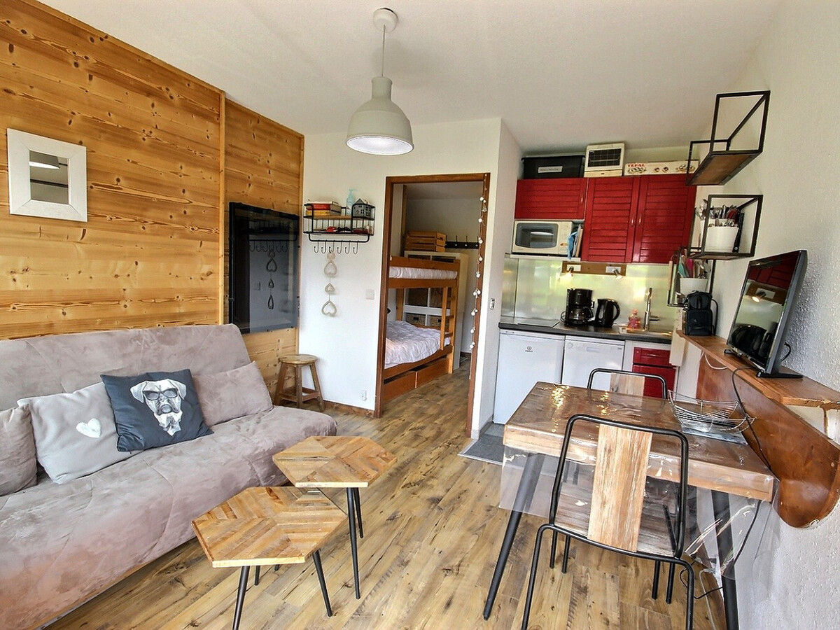 Studio 24 m² balcon vue vallée, pistes à proximité - Photo 8