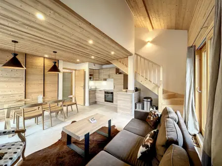 Location appartement à Combloux, Bel appartement 4 pièces près du village, parking inclus