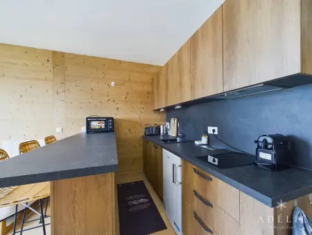 Studio 28m² rénové, terrasse sud, 350m des pistes : photo 3