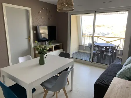 F2 Fort-Mahon-Plage : balcon, parking privé, animaux OK : photo 5