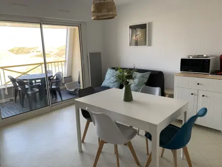 F2 Fort-Mahon-Plage : balcon, parking privé, animaux OK : photo 16