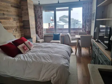 Location appartement à Tignes, Tignes Studio 20m² - 2 pers, Balcon, Vue Montagne