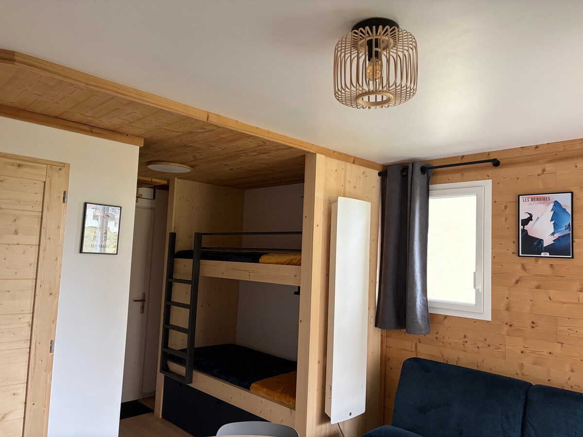 Appartement aux Menuires, 4 pers, vue pistes et ski direct - Photo 12