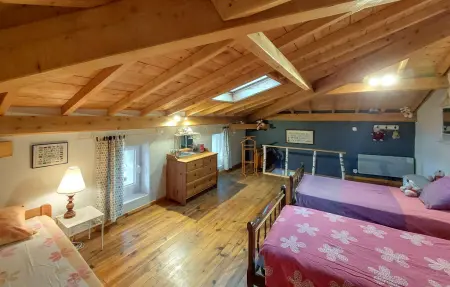 Ferme rénovée 6 personnes à Bas-en-Basset, poêle bois : photo 21