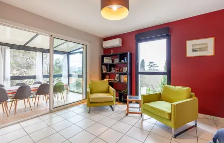 Maison avec piscine et vue mer sur le Cap Sicié : photo 14