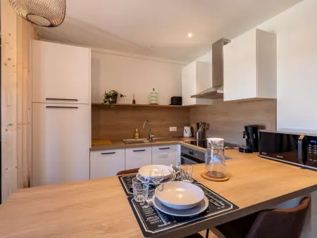 Studio moderne pour 2 personnes avec cuisine équipée et TV à Gourette - Photo 4