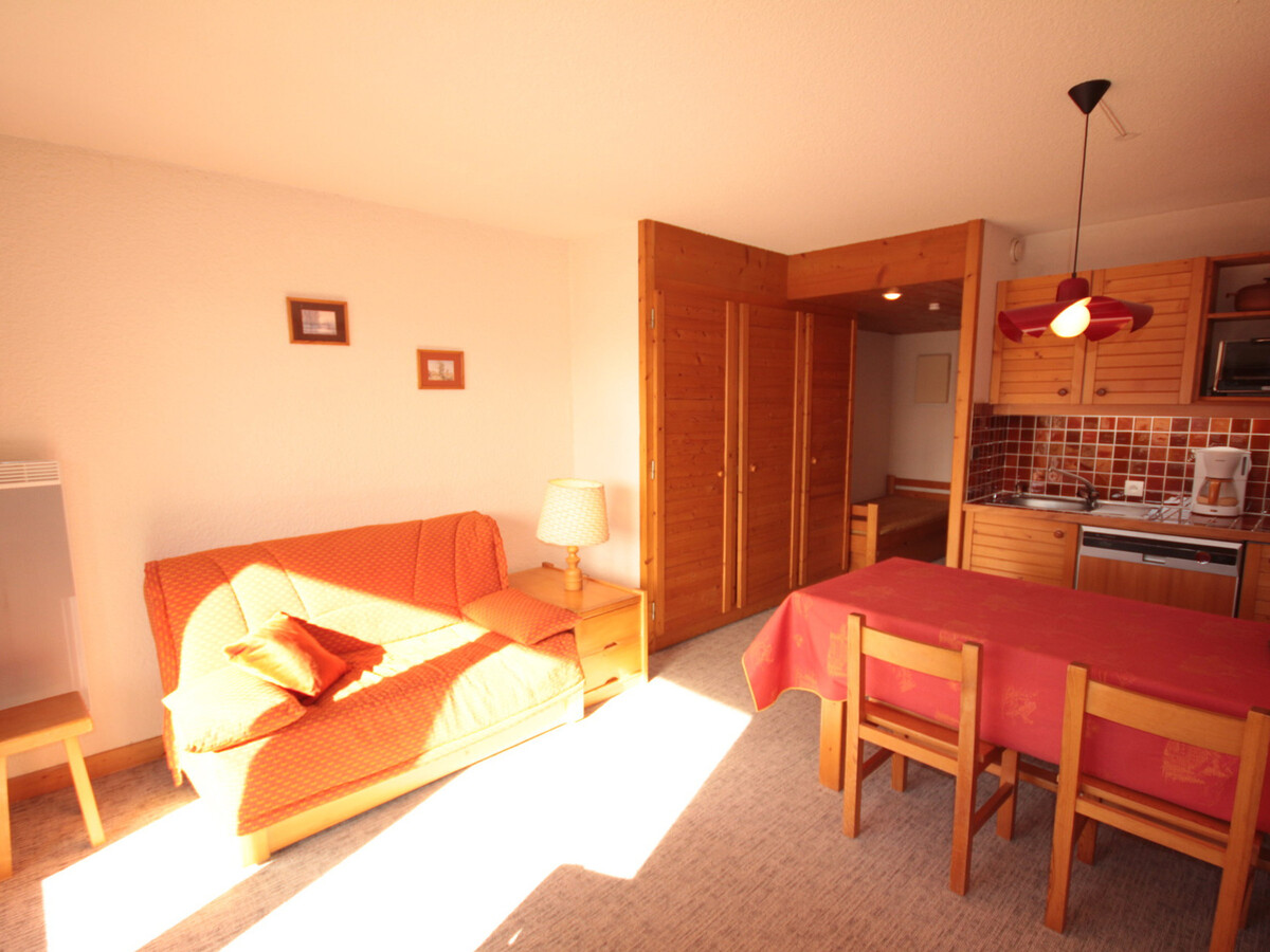 Studio cabine 3 pers. aux Saisies, balcon sud vue pistes - Photo 3