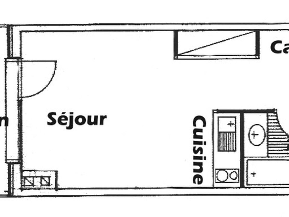 Studio cabine 3 pers. aux Saisies, balcon sud vue pistes - Photo 4