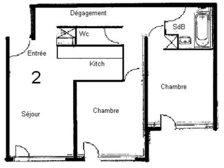 Valmorel: Appartement 3 Pièces, 6 Pers., WiFi, Balcon, Casier à Skis : photo 8
