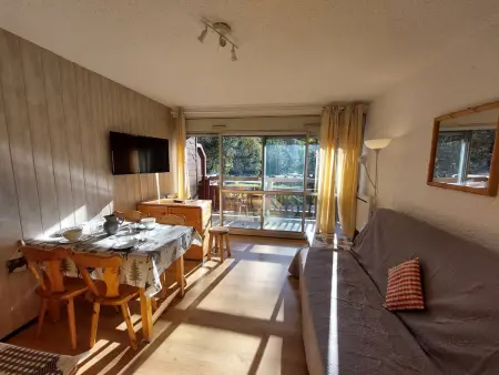 Location appartement à Les Deux Alpes, Studio au pied des pistes avec balcon et animaux acceptés