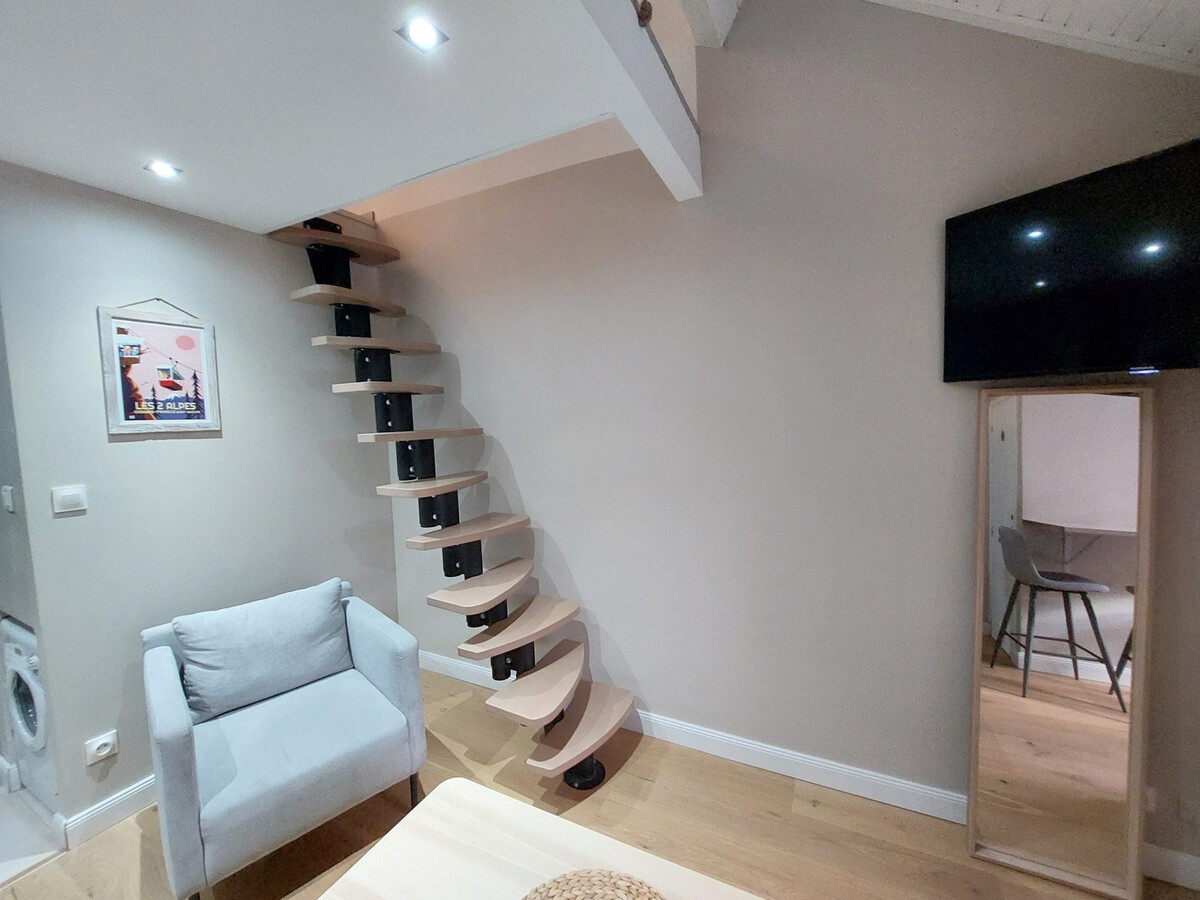Studio Mezzanine 30m² aux Deux Alpes, Accès Ski - Photo 6