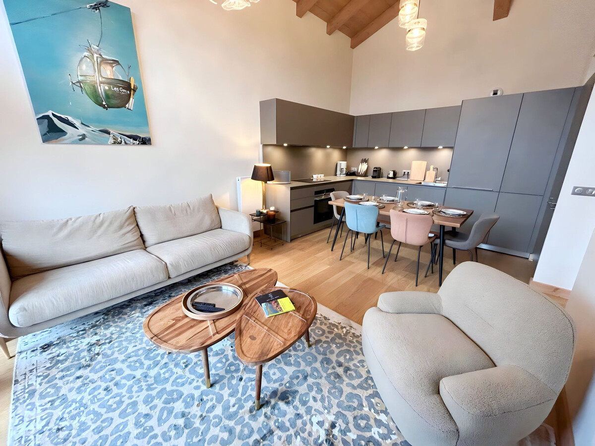 Appartement 3 chambres, terrasse 15m², centre Les Gets - Photo 2