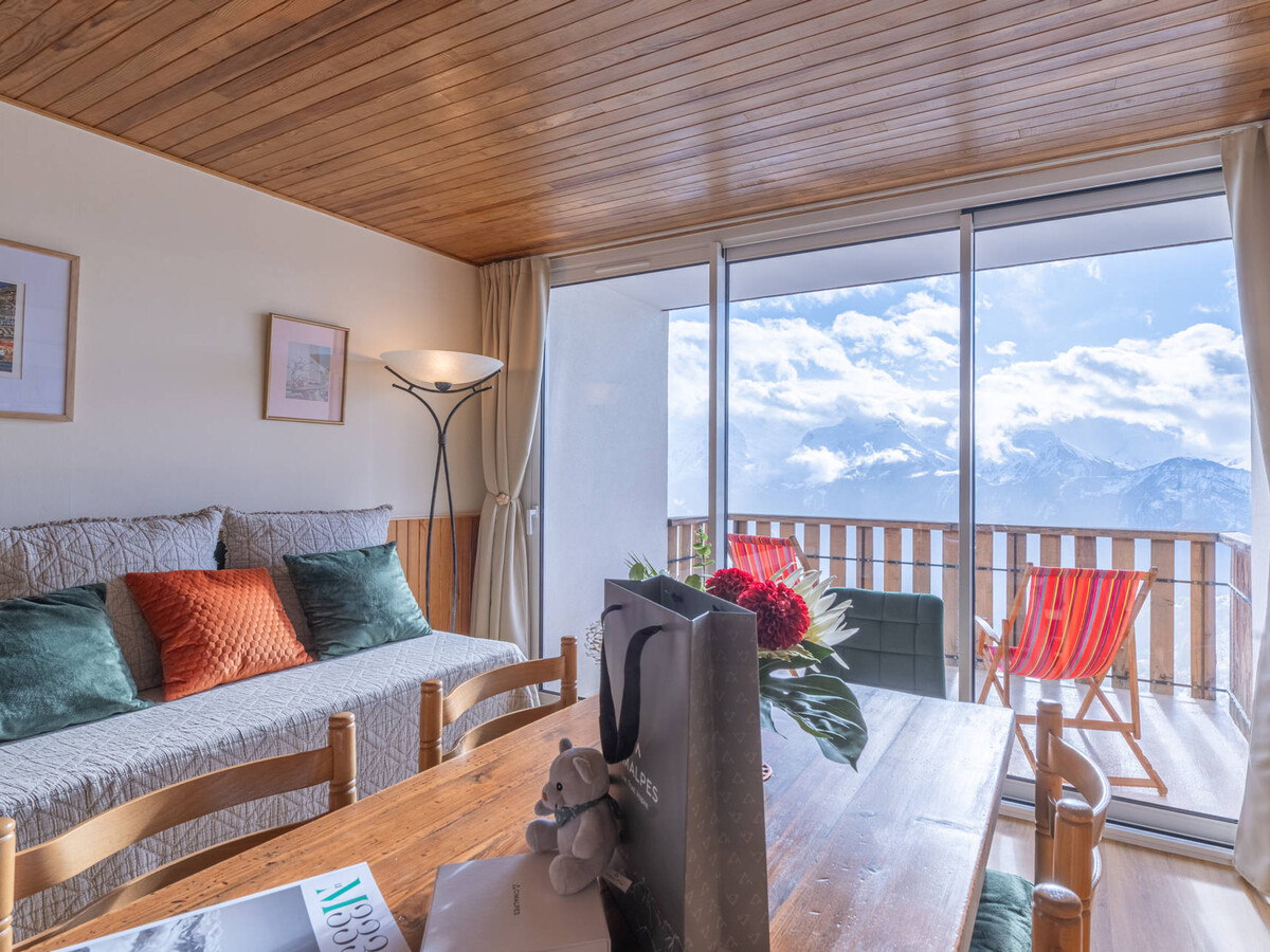 Appartement 4 pers. rénové, balcon sud à Huez - Photo 3
